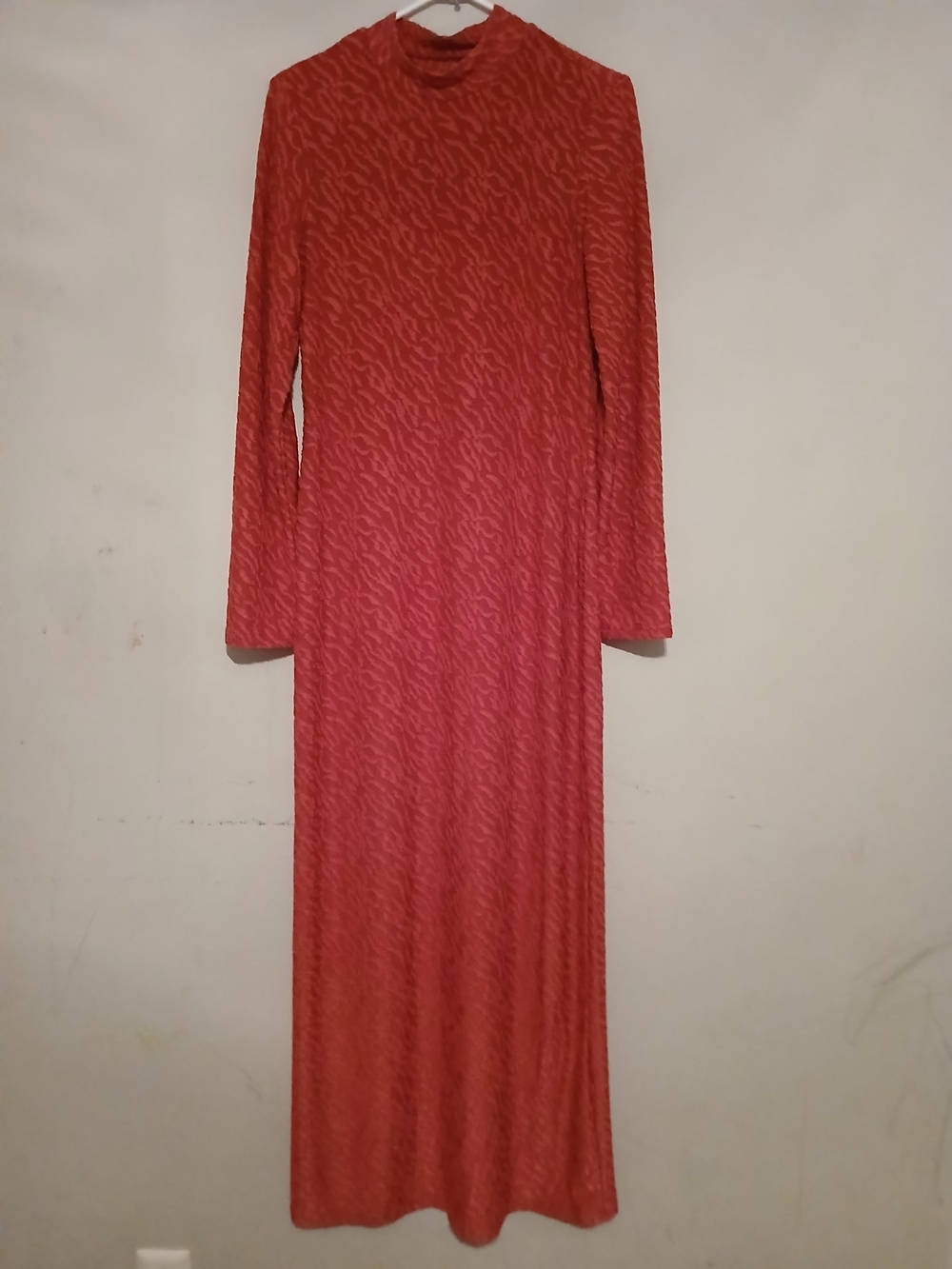 Long Sleeve Pink Maxi Dress